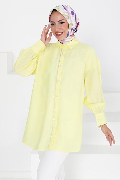TOFİSA Stone Detailed Tunic Sari - 27432