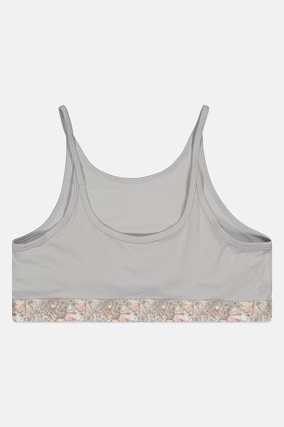 Nike Kids Girl Non Padded Training Sports Bra, Light Grey