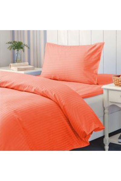 HomePuls Lenjerie cu elastic la cearsaf pat Damasc Policoton dunga 1 cm, pentru saltea 80 x 200 cm, cearsaf p