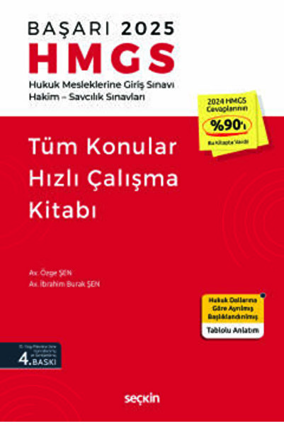Seçkin Yayıncılık Başarı - HMGS Tüm Konular Hızlı Çalışma Kitabı İbrahim Bura...