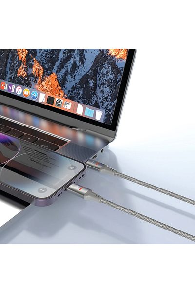 porodo 30W Type-C to Lightning Braided Cable 3M