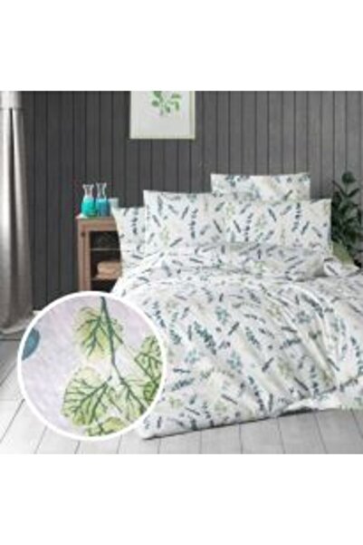 Ralex Double Bed Linen Creponated 100% Cotton, Bed Sheet 200 x 230 cm, Duvet 180 x 215 cm, 2 Pillowcases 5