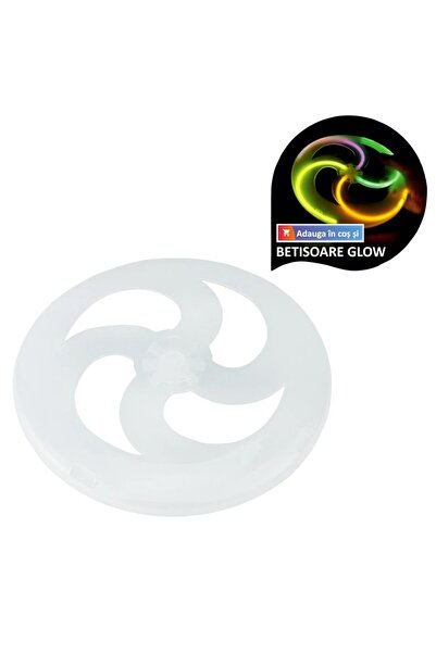 PROCART Accesoriu de jucărie disc zburător frisbee, luminiscent DIY, 19 cm, ABS
