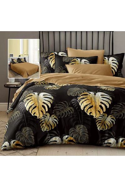 Ralex Economic Package Double Bed Linen Set Finet 6 pieces + 2 Quilted Pillows 50 x 70 cm + Quilt 200 x 21