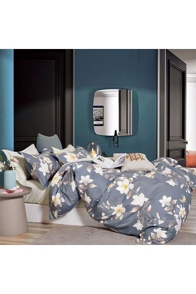 Ralex King Size Double Bed Linen Percalle Printed 100% Cotton 6 Pieces