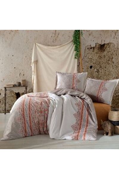 Ralex Double Bed Linen 100% Cotton Ranforce 4 Pieces Extra Large, Sheet 240 x 260 cm, Quilt 200 x 220 cm,