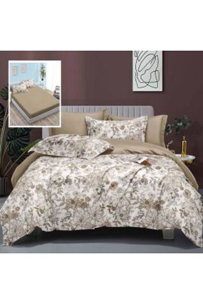 Ralex Double Bed Linen Finet Cotton Elegance 6 pieces with elastic sheet for mattress 160 x 200 cm or 180