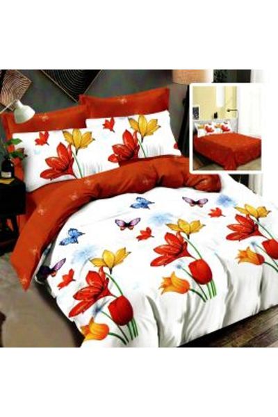 Ralex Pachet economic lenjerie de pat dublu Finet 6 piese + 2 perne matlasate 50 x 70 cm + pilotă 200 x 215 cm pentru