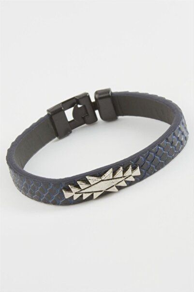 ZERO LAND سوار من الجلد الصناعي عالي الجودة من SEPETIM - أزرق داكن