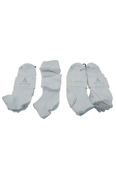 Alemdar Men's Spanish socks, soft cotton, 12-pack, comfortable, quarter-length.
