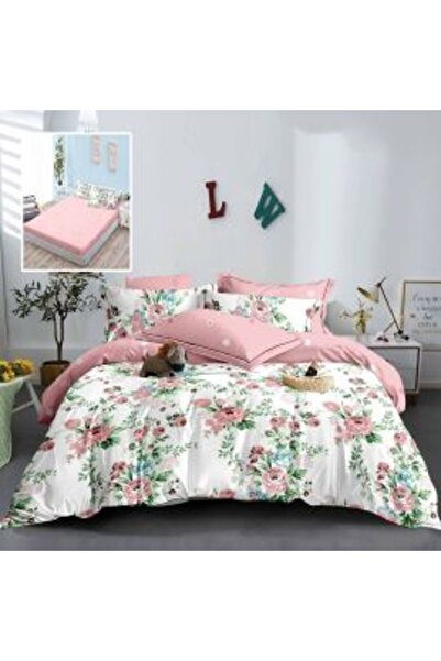 Ralex Κλινοσκεπάσματα διπλού κρεβατιού Finet Cotton 6 τεμαχίων με κάλυμμα στρ...