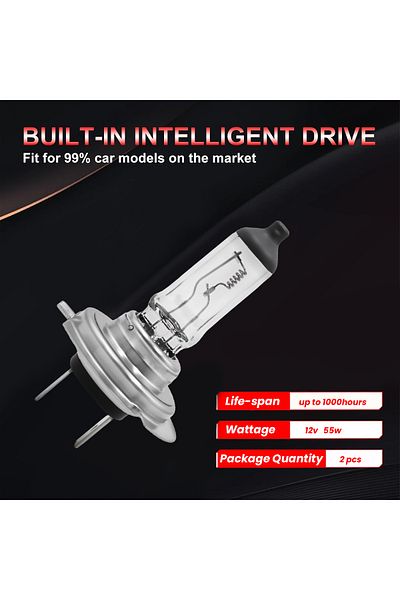 feema H7 12v_55w Halogen Bulb – Plug & Play, Quartz Glass, OEM Fitment, Made in Korea 2psc