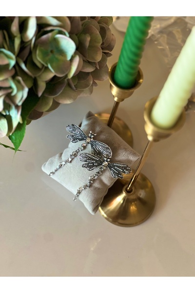 Silver yusufçuk küpe