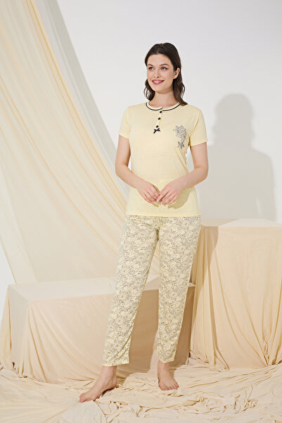 rindahomewear SET PIJAMA DAMĂ CU MÂNECĂ SCURTĂ DE VISCOZĂ