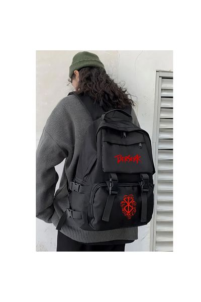 Toum Anime Berserk Printed Palaska Backpack School Bag