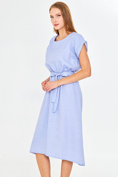 armonika Rochie de damă cu talie elastică și cu șireturi ARM-18Y001133