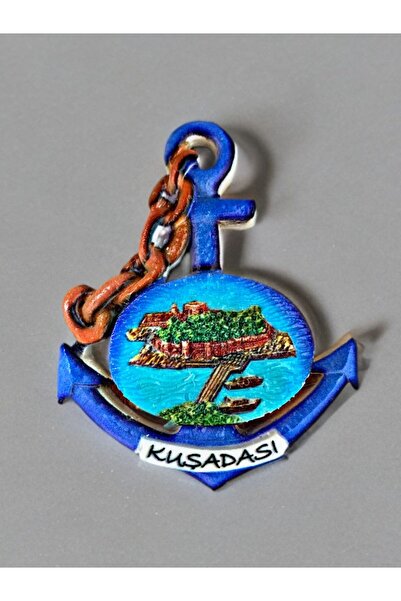 Mundy KUŞADASI Temalı Kabartmalı Polyester Magnet 7cm x 8,5cm