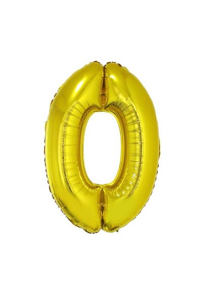 OEM Giant foil balloon, number shape, height 102 cm, metallic gold Model 8