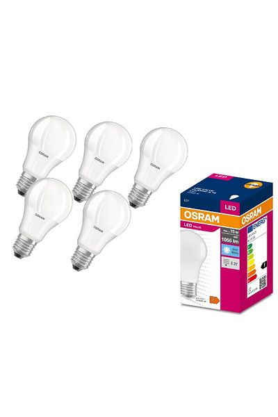 Osram Set 5 Becuri Glob LED, E27, 10W, Lumină neutră 360°, 4000K, 1055 lm