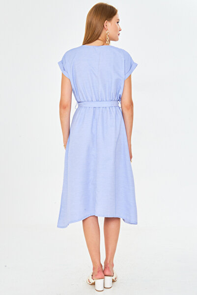 armonika Rochie de damă cu talie elastică și cu șireturi ARM-18Y001133