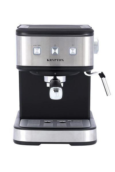 KRYPTON KNCM6231 1.5L Cappuccino Maker, 850W, Stainless Steel Aluminum, Silver