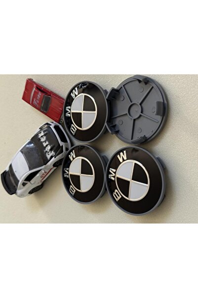 EDEXPORT Bmw Piano Black Jant Kapak Arması Seti 4’lü 3M 3D ABS
