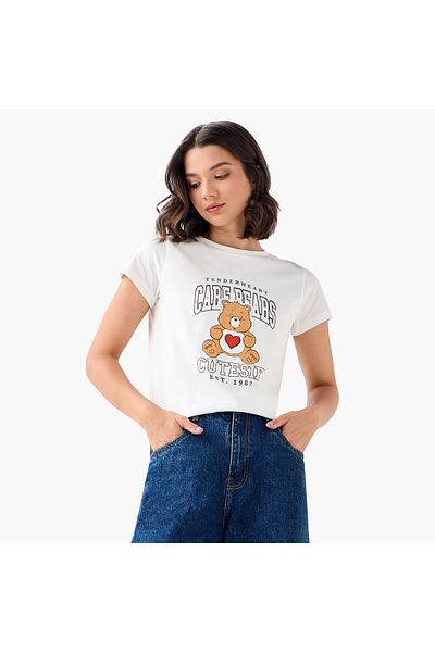 SP Characters Care Bears Print Crew Neck T-shirt