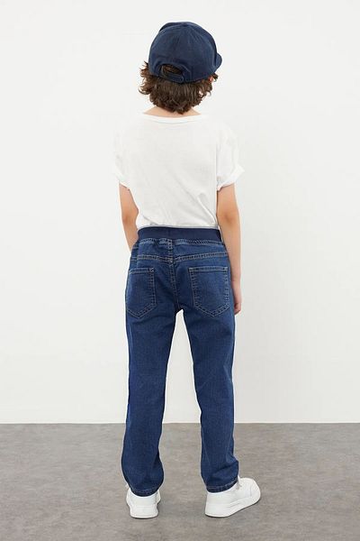 ASL GOLF CLUB COPIE - Pantaloni skinny din denim pentru băiat, albastru închis, cu talie elastică