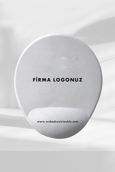 Flipped Round Printed Wrist Supported Mousepad Customized for Your Words