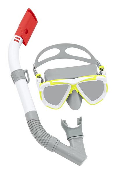 BESTWAY Dominator II Full Face Snorkel Mask – Clear View & Easy Breathing