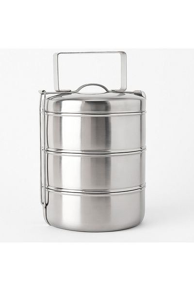 TSUMAB Stainless Steel Bombay Tiffin – 2 Tier (14 x 2)