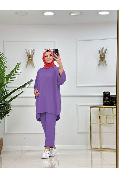NİSUM MODA Set cămașă și pantaloni Ayrobin