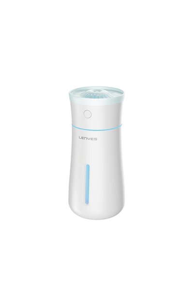 Lenyes LHU03 Vazo Tipi RGB Atmosfer Işıklı Nano Sprey Sessiz Hava Nemlendirici Beyaz