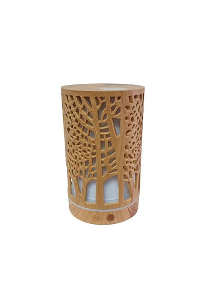 Blasko Difuzor de aromaterapie cu umidificator, 200 ml, cu ultrasunete, 7 culori LED, telecomandă, temporizator, silențios