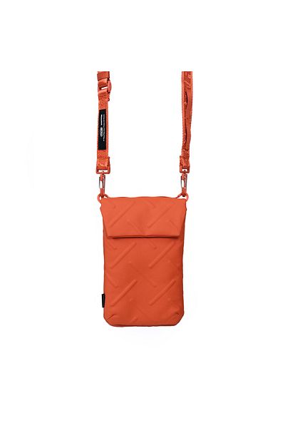 Skinarma Sling Pouch Juno Cross-Hatch Nylon Scout Neck Strap Strap Cross Body Bag Orange
