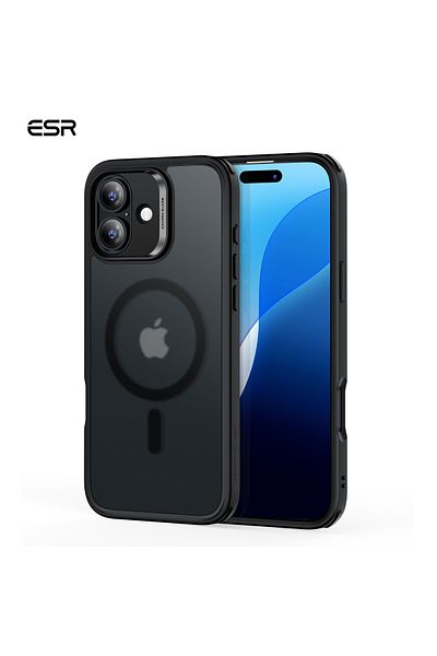 ESR حافظة سيليكون كلاسيكية هجينة لهاتف آيفون 16 بلس هالولوك ماجسيف + مجموعة واقيات الشاشة