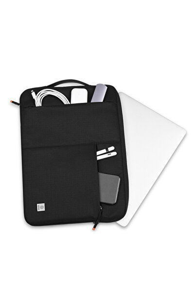 WIWU Alpha Slim Sleeve 14 inç Su Geçirmez Laptop Çantası Siyah