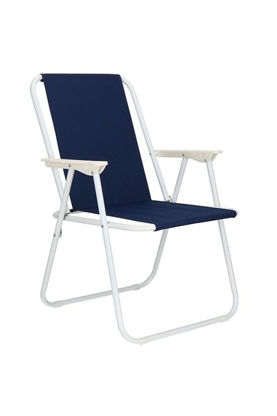 SERSIMO Șezlong de plajă GC049, pliabil, 100 kg, 52x74 cm, albastru marin