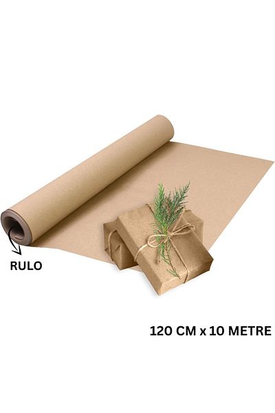 roco paper Kraft Roll Wrapping Paper, Dowry, Parcel, Gift Packaging, Flower Bouquet, DIY Paper, 80g, 120cm X 10m