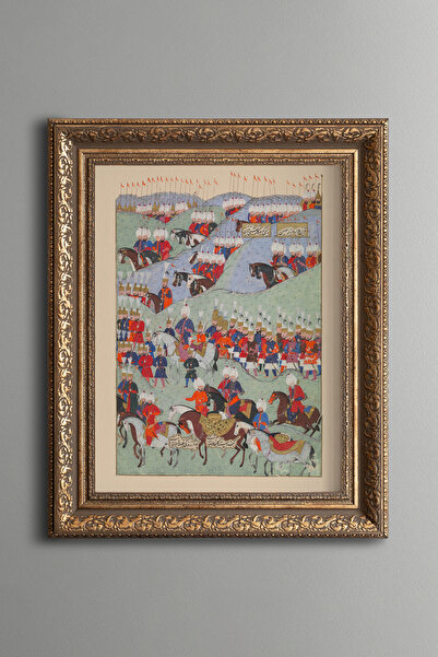 epiqart Funeral of Sultan Suleiman the Lawmaker - Vintage Patterned Frame