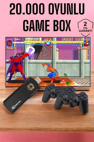 Clevora وحدة تحكم ألعاب Game Box 8K Ultra مع 20000 لعبة