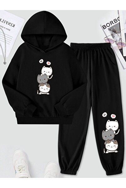 Lider Leather Set trening cu glugă pentru fete Jakinta Outdoors