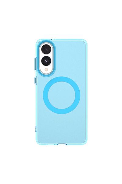SKYDDAR INNOVATION Case for Samsung Galaxy S25 Edge, CandyCase, Magsafe, sticker set, Blue