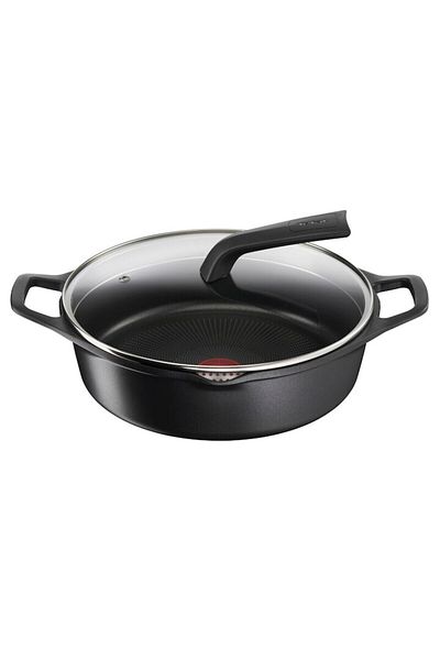 TEFAL Pot with Lid, Tefal, 28 cm, Black
