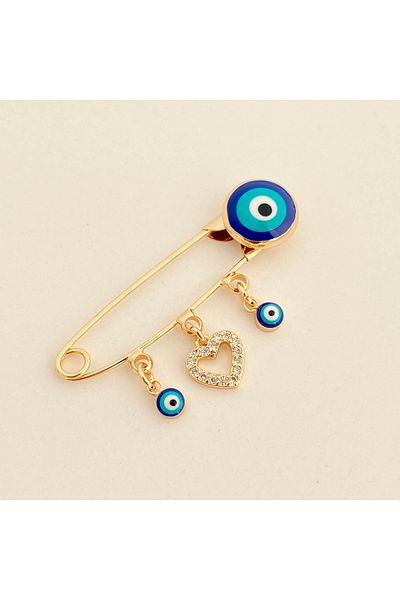 Kyver Baby Lapel Pin Baby Charm Heart1 Lapel Pin Gold