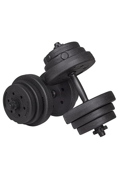 SERSIMO Adjustable dumbbell set 20kg (2x10kg) made of composite