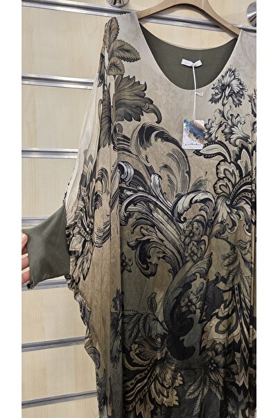 Park Moda Μοτίβο με φύλλα σάλι ιταλικού μεταξιού