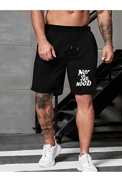 Lider Leather Pantaloni scurți bărbătești cu imprimeu THE MOD