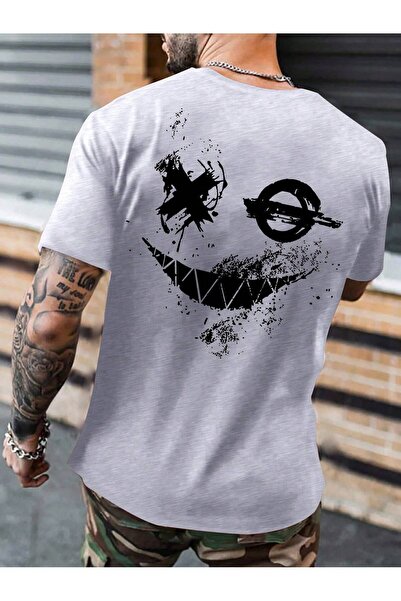 Lider Leather ΑΝΔΡΙΚΟ T-SHIRT ΥΠΕΡΜΕΓΕΘΕΣ ΜΕ ΣΤΑΜΠΑ "GÜLEN X"