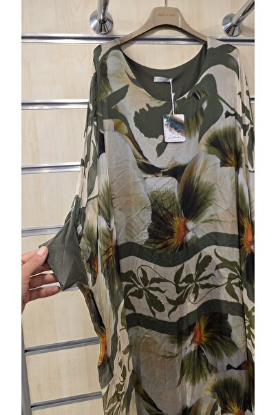 Park Moda Ιταλικό μεταξωτό φόρεμα με μοτίβο λουλουδιών